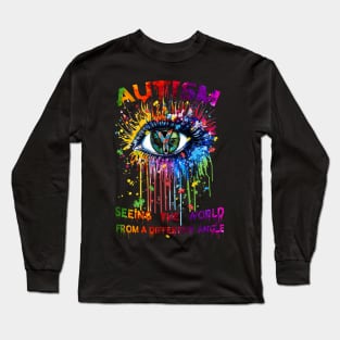 Autism Seeing The World From A Different Angle Long Sleeve T-Shirt